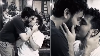 No vídeo é possível notar 'irregularidades' na formação da imagem, que caracterizam o uso de IA -- como, por exemplo, os braços deles se 'atravessando' em determinado momento