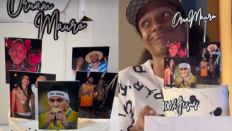 Oruam ganha bolo personalizado com o tema 'Neymar'