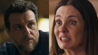 Molina (Rodrigo Lombardi) e Mércia (Adriana Esteves) de Mania de Você