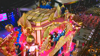 Rosas de Ouro é campeã do Carnaval em São Paulo, com o enredo sobre os jogos