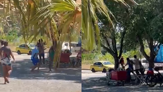 Briga entre ambulantes por preço de coco termina com homem esfaqueado no Rio de Janeiro