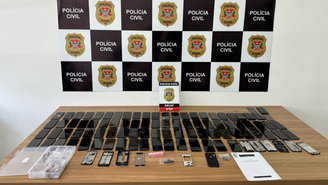 Celulares recuperados pela Polícia Civil