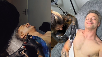 Lucas Lima faz nova tatuagem