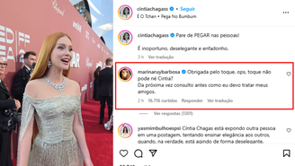 Cíntia Chagas chama atitude de Marina Ruy Barbosa de ‘deselegante’ e recebe troco da atriz; veja