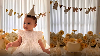 Amanda Kimberlly comemora "mesversário" da filha