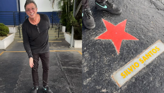 Boninho tira foto com vaga de estacionamento de Silvio Santos