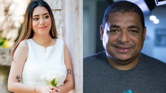 Vampeta leva filha caçula ao altar, após ser processado por não pagar pensão: 'Vou entrar, sim'