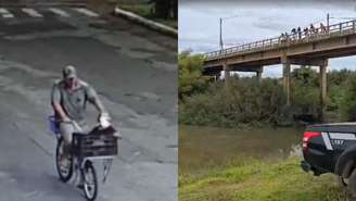 Pai joga filho da ponte