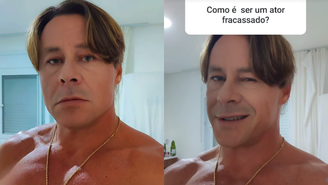 Theo Becker é chamado de 'ator fracassado' e rebate com ironia
