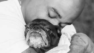 cezar black lamenta morte de seu cão, Rocco