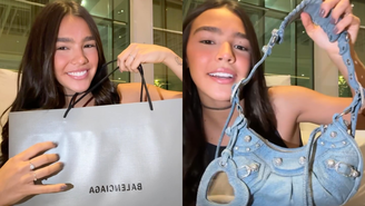 Duda Guerra compra bolsa de luxo