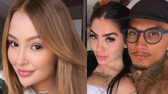 Any Awuada, suposta amante de Neymar, e Mirella com Dynho Alves