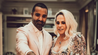 Fábio Arruda e Ana Maria Braga em casamento