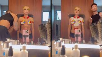 Xuxa divulga bastidores do videoclipe da canção 'Todas as Cores' e maquiagem impressiona