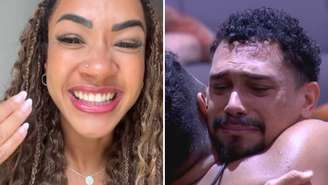 Aline reage a revelação de Vinicius dentro da casa