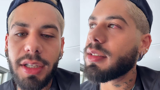 Depois de Maria Flor, Zé Felipe aparece com conjuntivite: 'Coceirinha no olho'