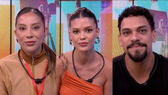 Renata, Vitória Strada e Vinícius