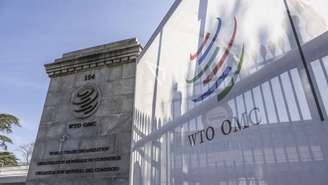 A sede da Organização Mundial do Comércio (OMC), em Genebra, na Suíça.