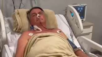 Jair Bolsonaro no Hospital Rio Grande, em Natal