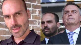Eduardo Bolsonaro e Jair Bolsonaro