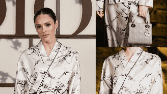 Isabelle Drummond marca presença em desfile da Dior