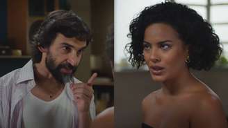 Rubinho (Júlio Andrade) e Maria de Fátima (Bella Campos) de Vale Tudo