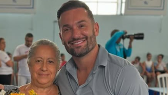 Diego Hypolito e a mãe, Geni