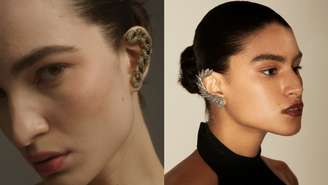 Veja como inserir os ear cuffs nos seus looks (itens da marca Hector Albertazzi)