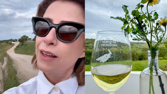 Fernanda Torres aparece curtindo férias em Portugal: 'Paraíso'