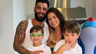 Gusttavo Lima, Andressa Suita e os filhos