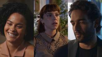 Maria de Fátima (Bella Campos), Solange (Alice Wegmann) e Afonso (Humberto Carrão) de Vale Tudo