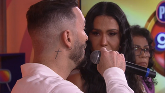 Gracyanne Barbosa pede perdão a Diego Hypolito ao vivo e atleta reage: 'Não consegui'