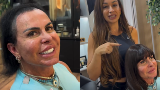 Gretchen mostra preparação no cabelo para entrar no 'Power Couple'