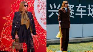 Marina Ruy Barbosa com visuais super elegantes durante viagem à China