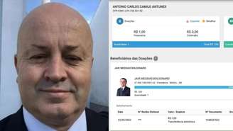 Doação do “Careca do INSS” para Jair Bolsonaro em 2022