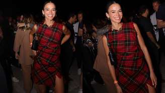 Bruna Marquezine com vestido de Alexander McQueen