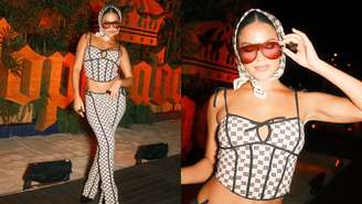 Bella Campos no show de Lady Gaga