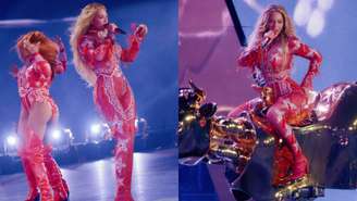 O look da Moschino usado por Beyoncé