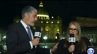 Ilze Scamparini com William Bonner no 'Jornal Nacional'