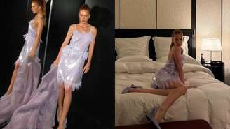 Marina Ruy Barbosa com vestido da Bottega Veneta