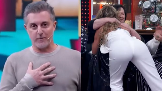 Luciano Huck celebra reconciliação entre Lívia Andrade e Dona Déa