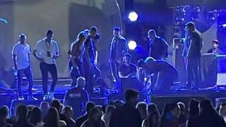 Marrone, da dupla com Bruno, caiu do palco durante show e bateu a cabeça