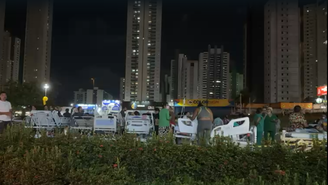 Macas na rua após princípio de incêndio em hospital de João Pessoa