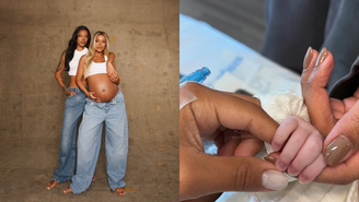 Nasce Zuri, filha de Ludmilla e Brunna Gonçalves