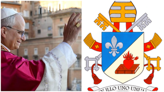 Coração em chamas, flecha, livro: Vaticano explica o brasão de Leão XIV