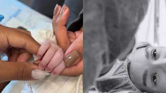 Ludmilla compartilha primeira foto do momento do parto de Zuri