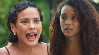 Fátima (Bella Campos) e Raquel (Taís Araujo) de Vale Tudo