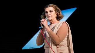 A atriz Beth Zalcman em Ânima