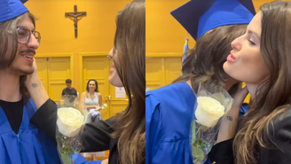 Isabeli Fontana comemora formatura do filho