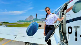 Nayane Porto, pilota que comandava avião que levava Lívia Andrade